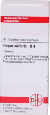 HEPAR SULFURIS D 4 Tabletten