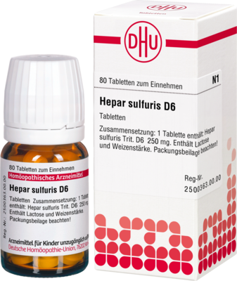 HEPAR SULFURIS D 6 Tabletten