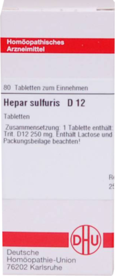 HEPAR SULFURIS D 12 Tabletten