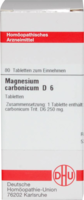 MAGNESIUM CARBONICUM D 6 Tabletten