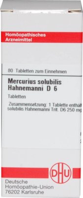 MERCURIUS SOLUBILIS Hahnemanni D 6 Tabletten