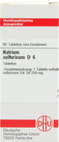 NATRIUM SULFURICUM D 6 Tabletten