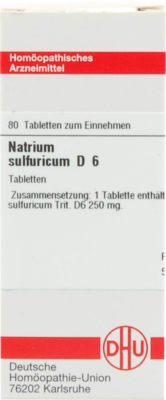 NATRIUM SULFURICUM D 6 Tabletten