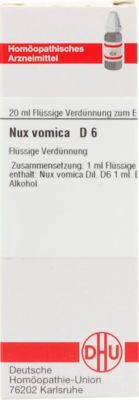 NUX VOMICA D 6 Dilution