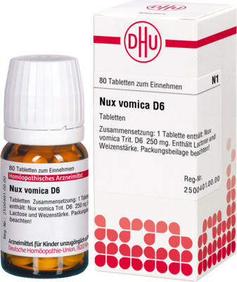NUX VOMICA D 6 Tabletten