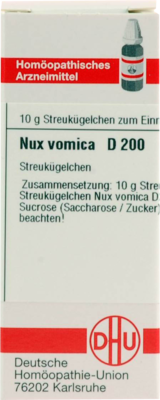 NUX VOMICA D 200 Globuli