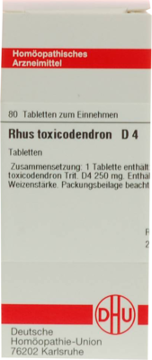RHUS TOXICODENDRON D 4 Tabletten