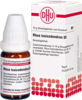 RHUS TOXICODENDRON D 6 Globuli