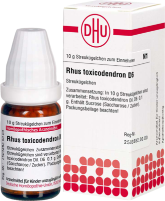 RHUS TOXICODENDRON D 6 Globuli