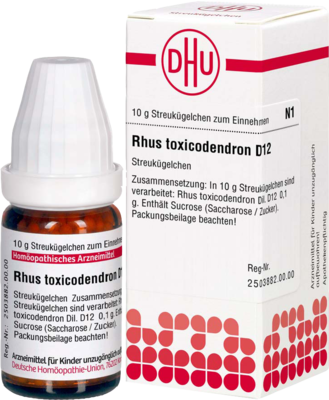 RHUS TOXICODENDRON D 12 Globuli