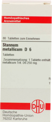 STANNUM METALLICUM D 6 Tabletten