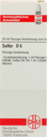 SULFUR D 6 Dilution