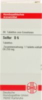 SULFUR D 6 Tabletten