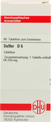 SULFUR D 6 Tabletten