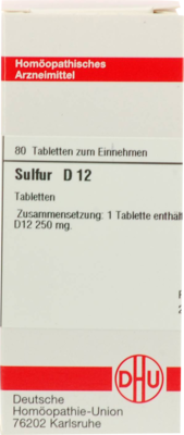SULFUR D 12 Tabletten