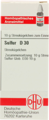 SULFUR D 30 Globuli