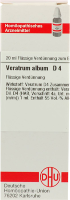 VERATRUM ALBUM D 4 Dilution