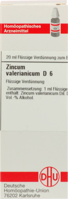 ZINCUM VALERIANICUM D 6 Dilution