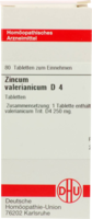 ZINCUM VALERIANICUM D 4 Tabletten