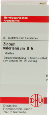 ZINCUM VALERIANICUM D 6 Tabletten