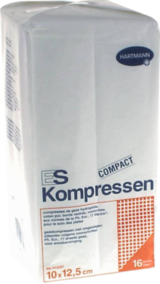 ES-KOMPRESSEN unsteril 10x12,5 cm 16fach