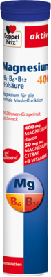 DOPPELHERZ Magnesium 400+B1+B6+B12+Folsäure BTA