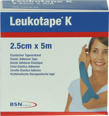 LEUKOTAPE K 2,5 cm blau