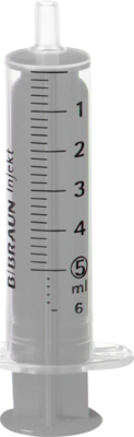 INJEKT Solo Spritze 5 ml Luer exzentrisch PVC-frei