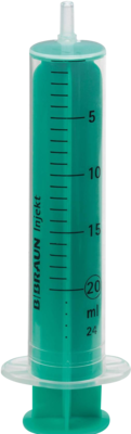 INJEKT Solo Spritze 20 ml Luer exzentrisch PVC-fr.