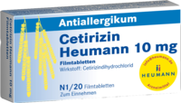 CETIRIZIN Heumann 10 mg Filmtabletten