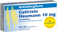 CETIRIZIN Heumann 10 mg Filmtabletten