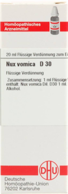 NUX VOMICA D 30 Dilution