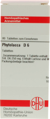 PHYTOLACCA D 6 Tabletten