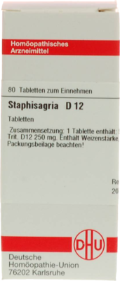 STAPHISAGRIA D 12 Tabletten