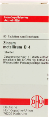 ZINCUM METALLICUM D 4 Tabletten