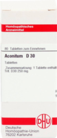 ACONITUM D 30 Tabletten