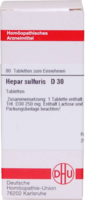 HEPAR SULFURIS D 30 Tabletten