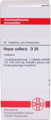 HEPAR SULFURIS D 30 Tabletten