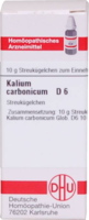 KALIUM CARBONICUM D 6 Globuli