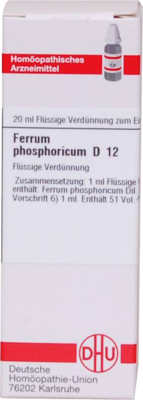 FERRUM PHOSPHORICUM D 12 Dilution