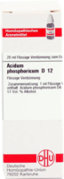 ACIDUM PHOSPHORICUM D 12 Dilution