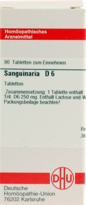 SANGUINARIA D 6 Tabletten