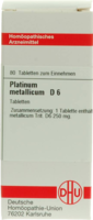 PLATINUM METALLICUM D 6 Tabletten