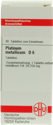 PLATINUM METALLICUM D 6 Tabletten