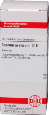 CUPRUM ACETICUM D 6 Tabletten