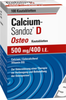 CALCIUM SANDOZ D Osteo 500 mg/400 I.E. Kautabl.