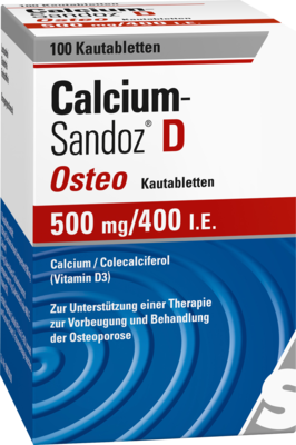 CALCIUM SANDOZ D Osteo 500 mg/400 I.E. Kautabl.