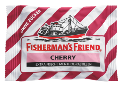 FISHERMANS FRIEND Cherry ohne Zucker Pastillen