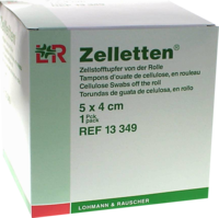 ZELLETTEN Tupfer 4x5 cm unsteril Rolle