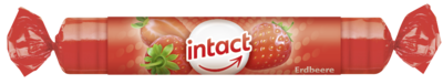 INTACT Traubenzucker Rolle Erdbeere